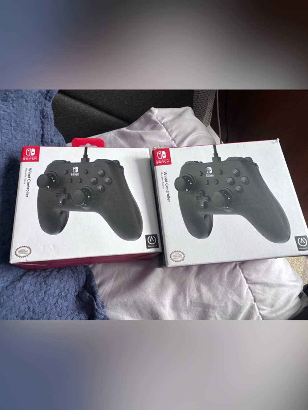 Two wired controllers for Nintendo Switch